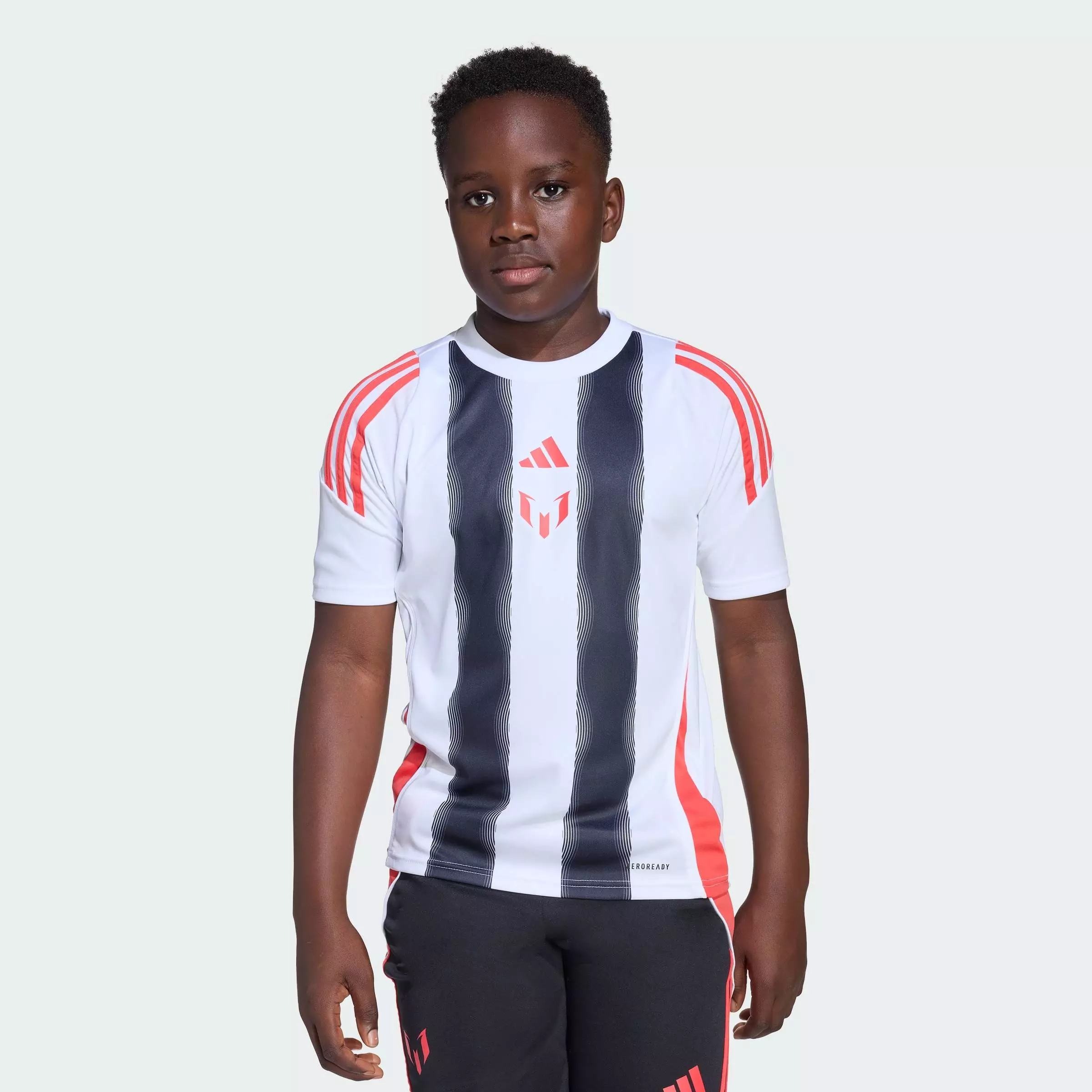 Football Messi Training Jersey Kids Unisex White JY9621