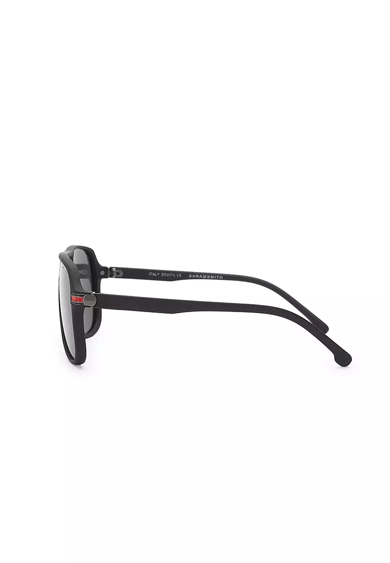 Unisex Casual Polarized Aviator Sunglasses - Matte Black