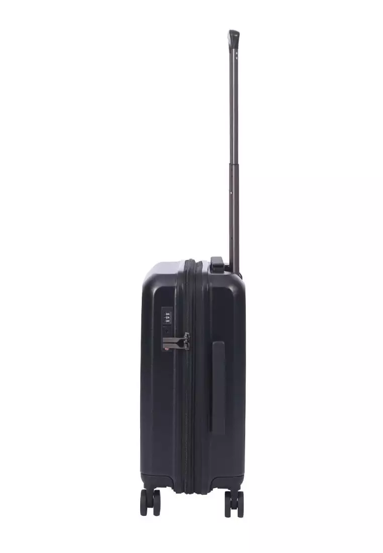 Crossing VIVE Polycarbonate Expandable Carry On Luggage V2 - Black