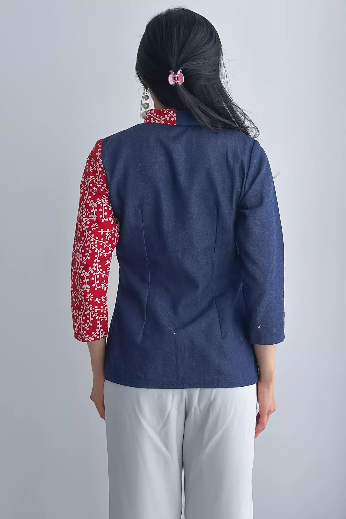 Juniper Rintik Merah Batik Blouse