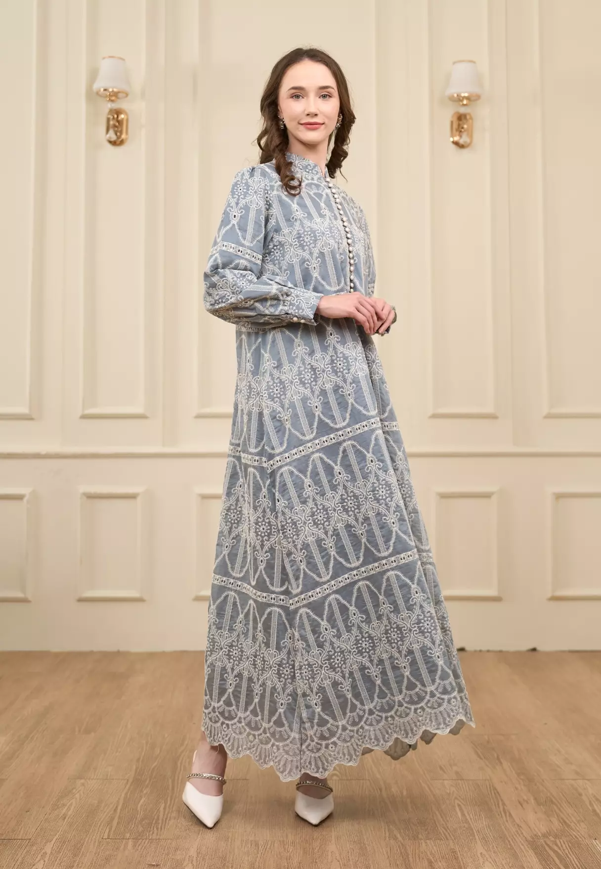 Saffiya Dress - Azure