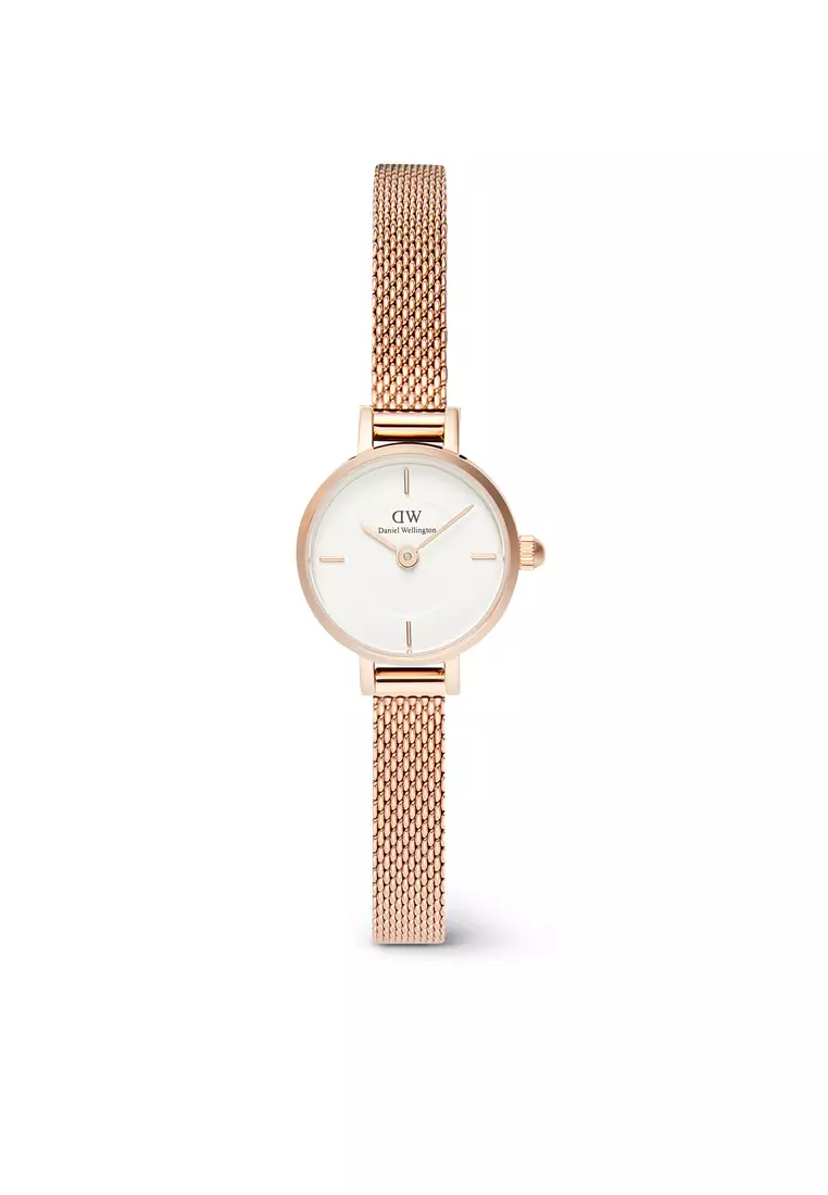 Buy Daniel Wellington Petite Mini 19mm Melrose Rose Gold White