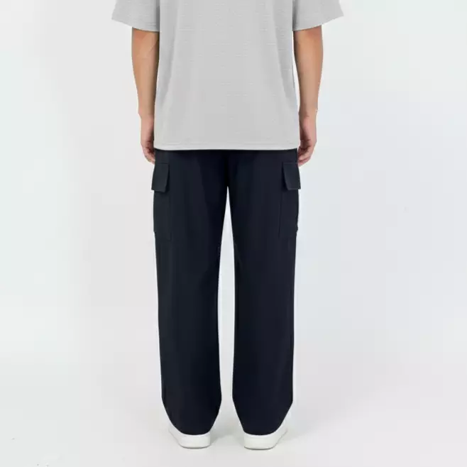 Rey Track Pants [HITAM] Celana Panjang Kargo Pria Size L-XL Nylon