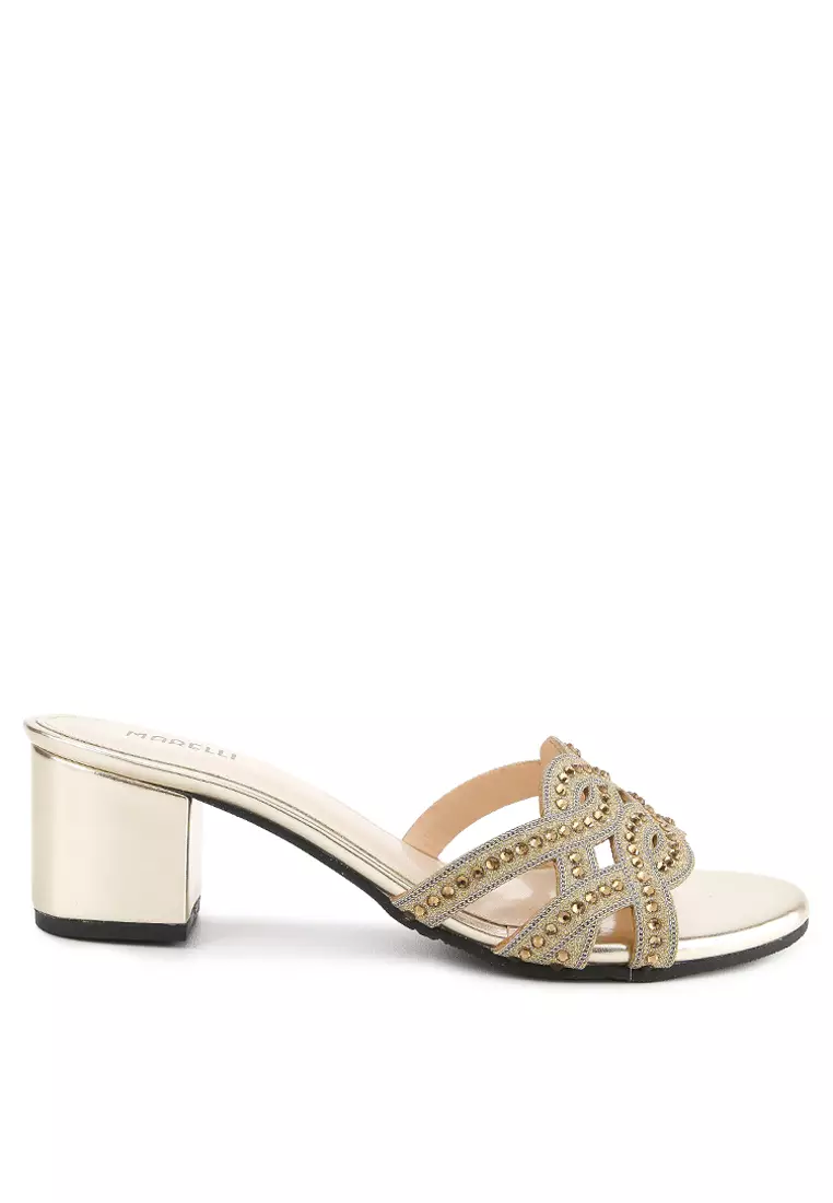 Cherish Sandal wanita Pesta Kondangan - Gold
