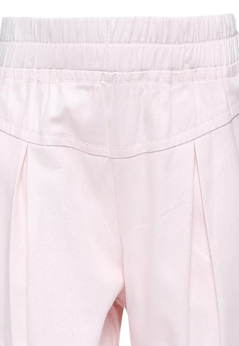 Qna Girl Badriyah Celana Panjang Katun Anak Baby Pink