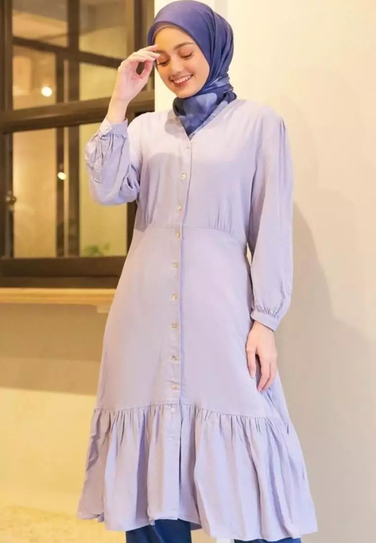 Maia Tunik (Lengan Panjang Wanita) Biru