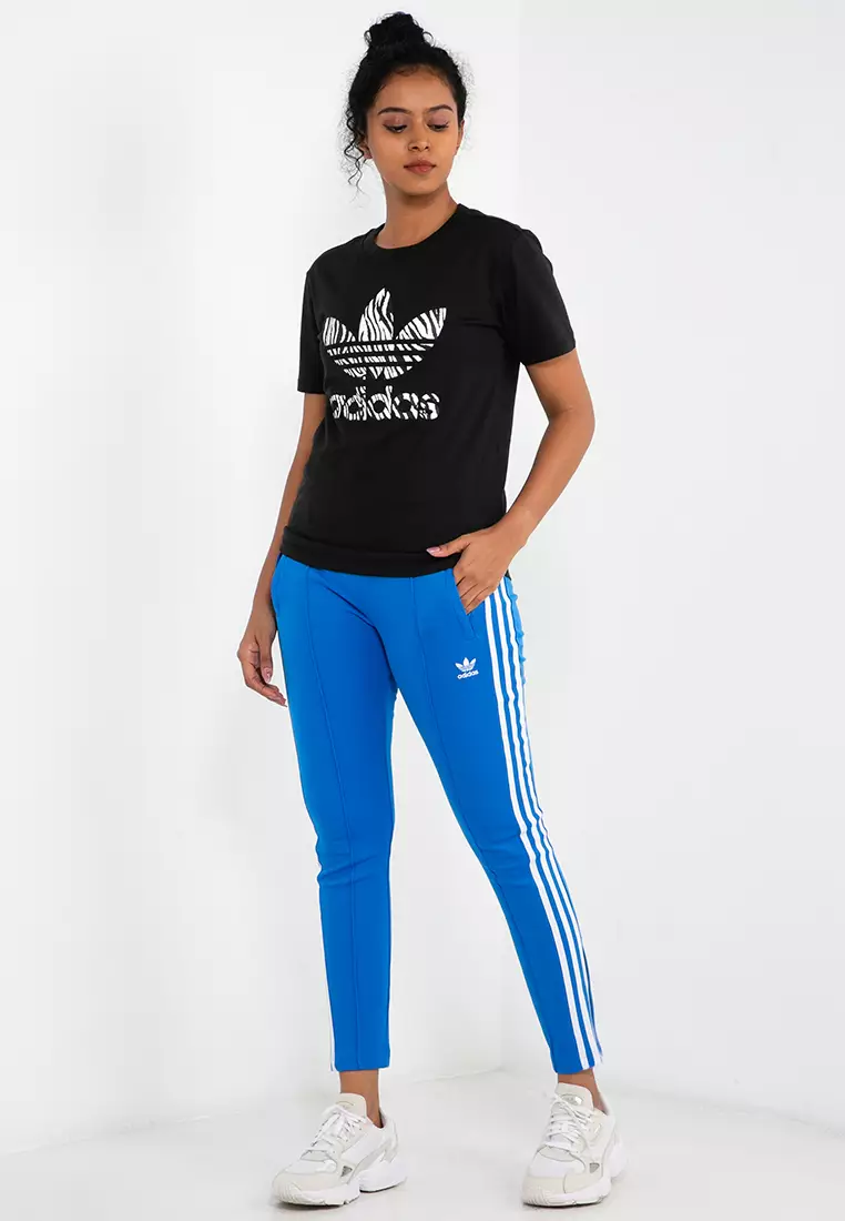 Adidas zebra crop tee sales