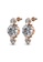 Krystal Couture gold KRYSTAL COUTURE Long Journey Drop Earrings Embellished with Swarovski® crystals-Rose Gold/Clear 9EA25AC7C52824GS_2