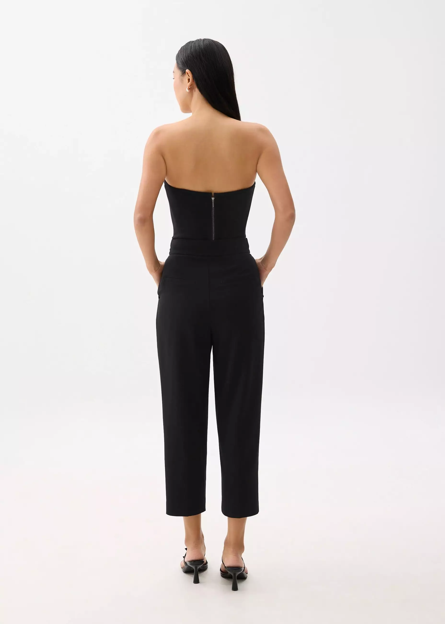 Celana Panjang Wanita - Mika Elastic Pleated Peg Leg Pants