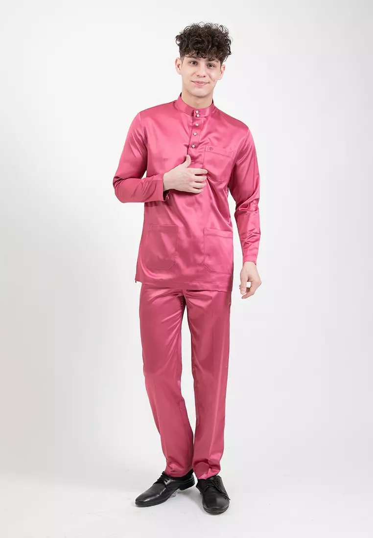 Alain Delon Slim Fit Baju Melayu - 19024006-63Violet