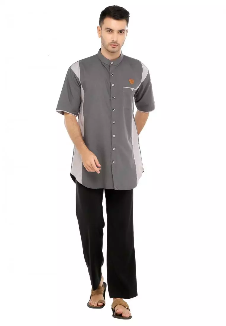 Baju Koko Gamis Muslim Pria Gibran - Abu Tua