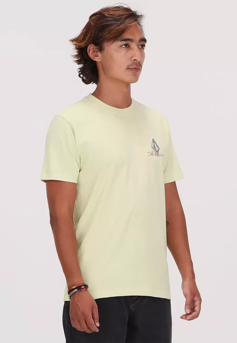 MBT FROTHY POSTCARD SHORT SLEEVE TEE MUTED LIME