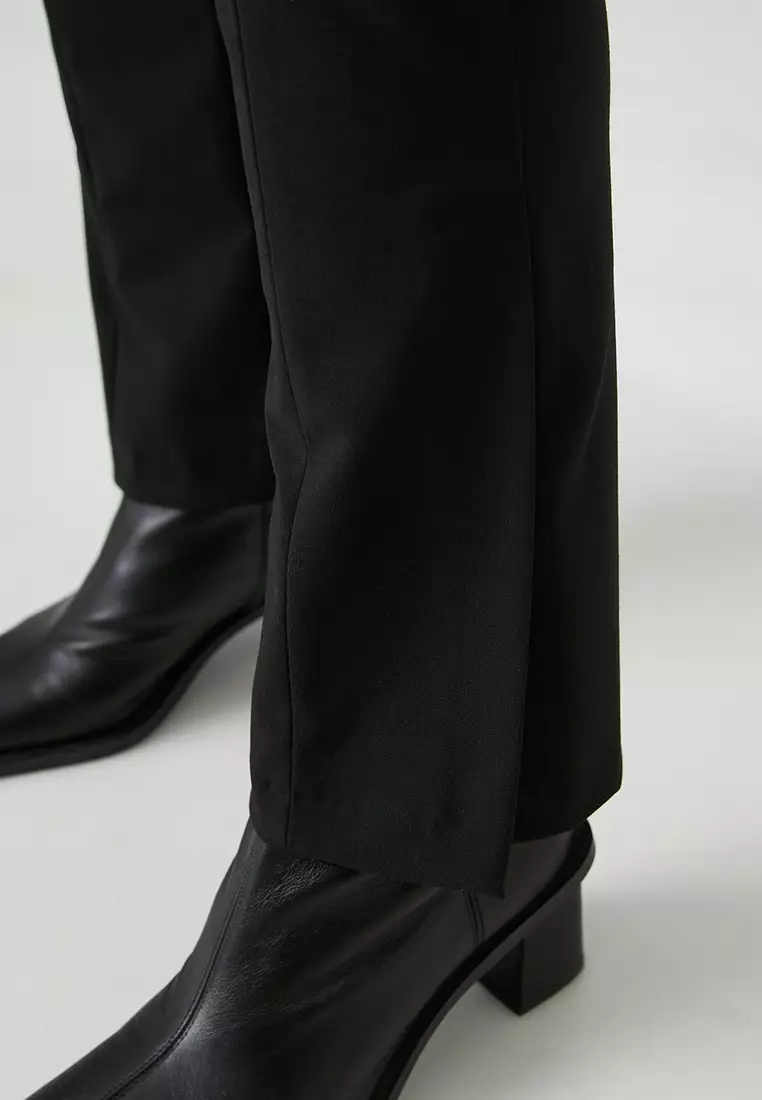 Slit Spanish-Length Pants High Waist