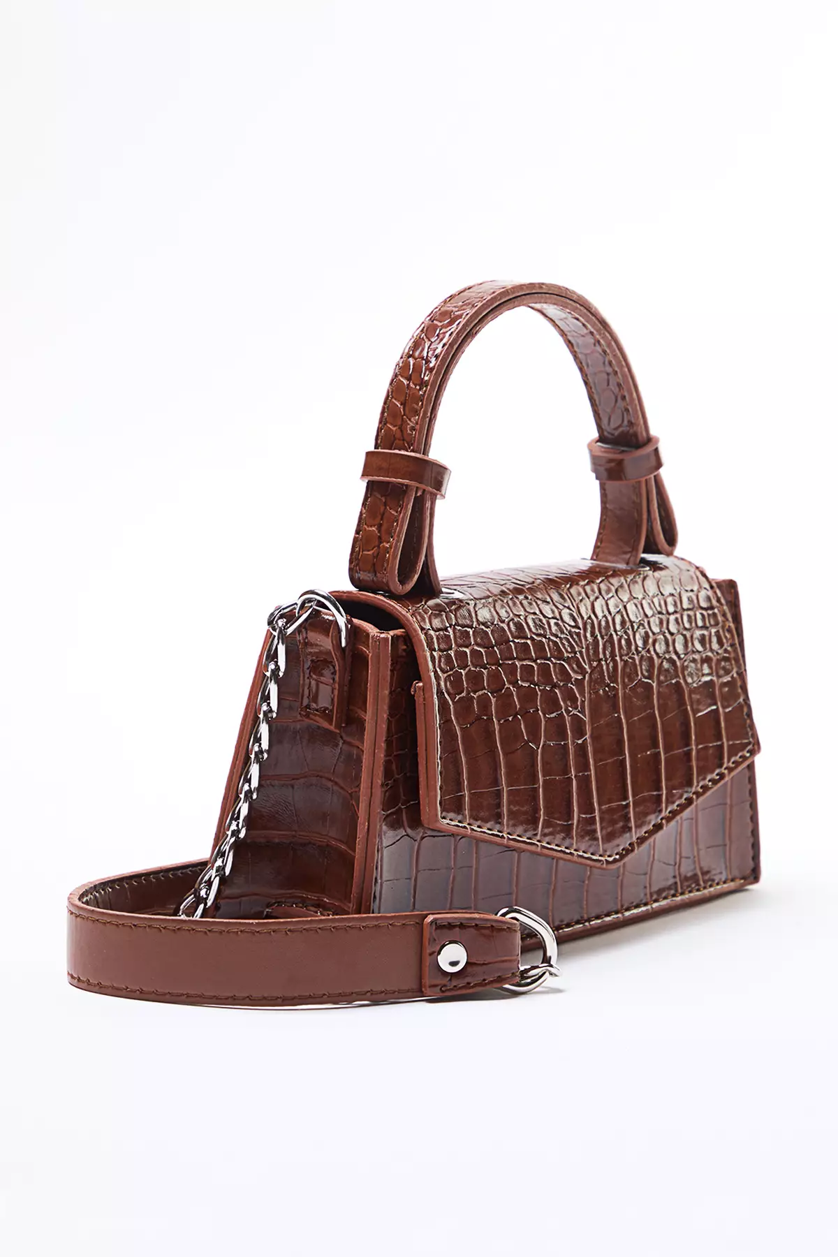 Tan Textured Cross Strap Women's Mini City Bag Twoaw25Oc00001