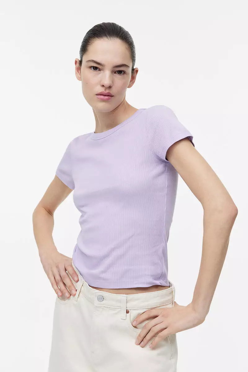 H&m women's basic top t shirts