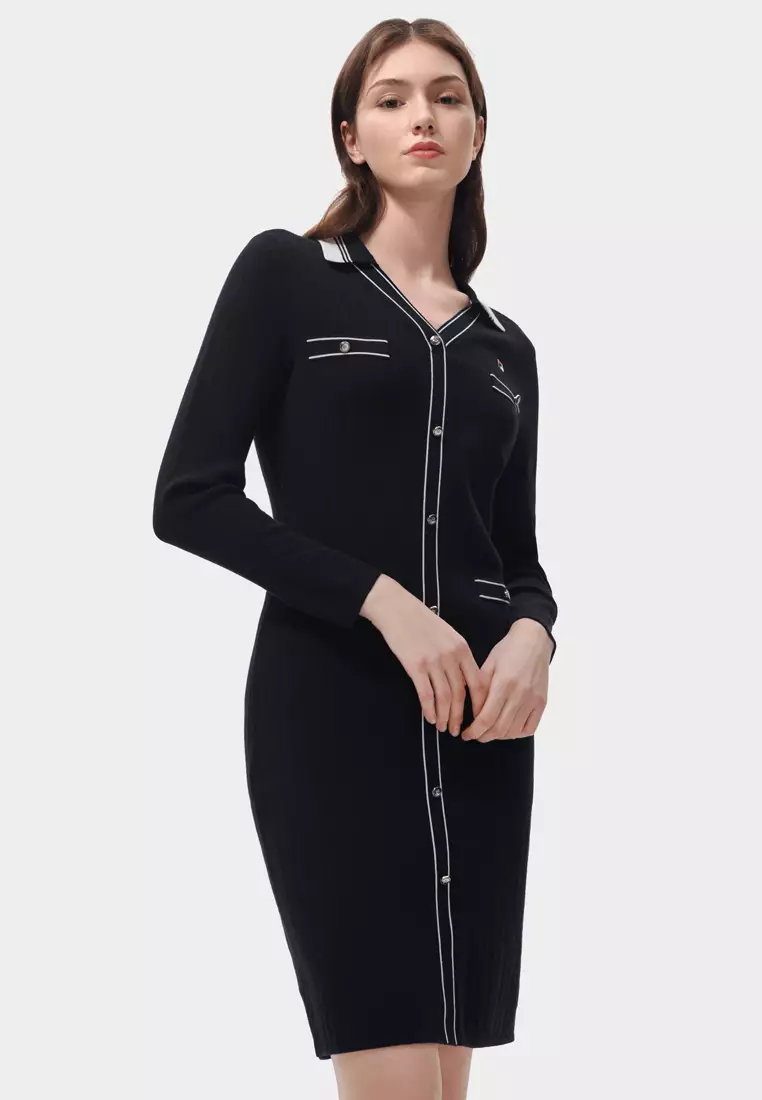 Fila long 2025 sleeve dress