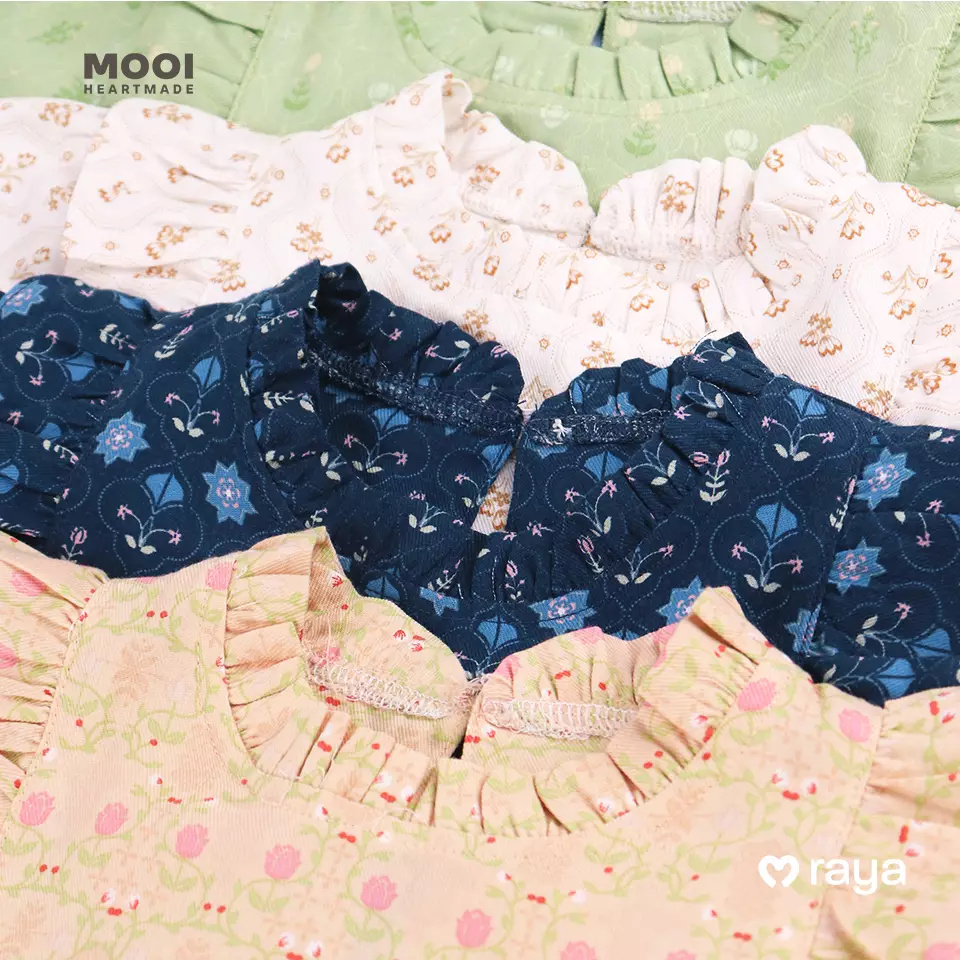 Mooi Dress Anak Gamis Anak Perempuan Raya Collection Namyra Dress - Dusty Blue