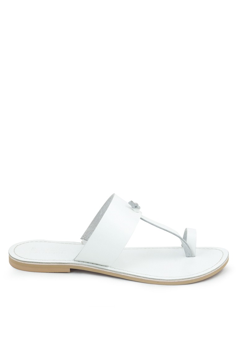 Leather Thong Flat Sandals