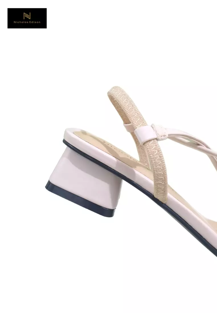 Nicholas Edison Heel Yuki Cream