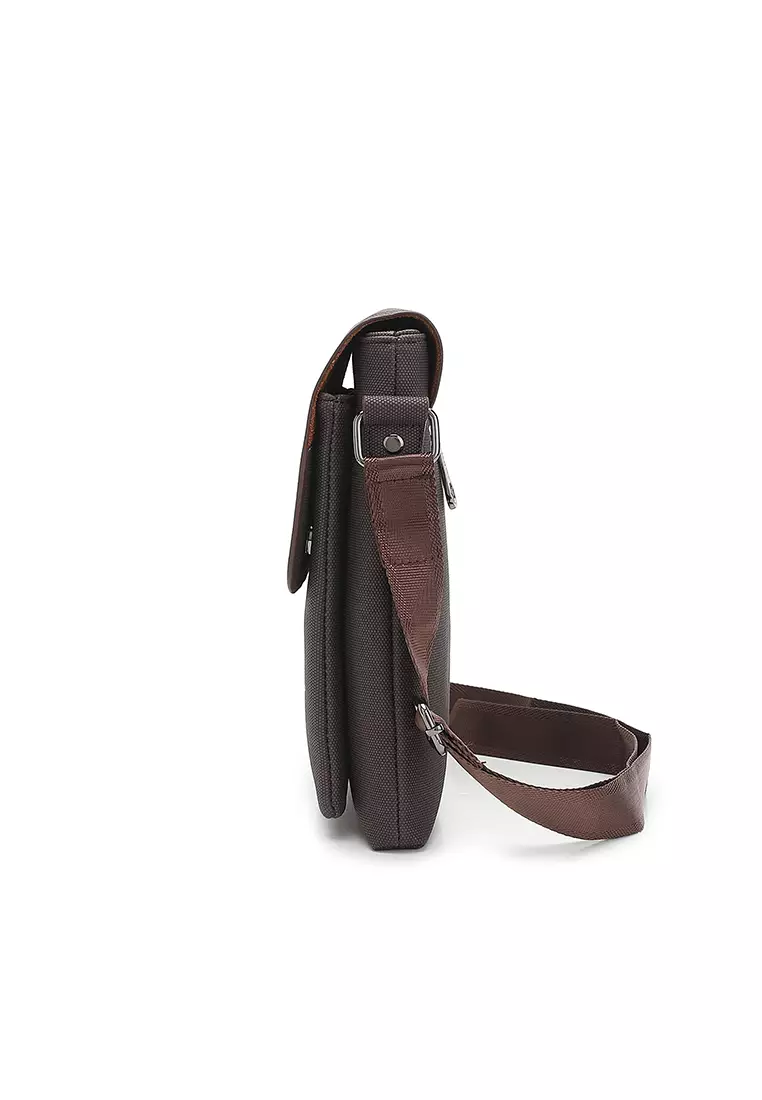 Men's Sling Bag / Crossbody Bag (Tas Selempang Pria) - Cokelat