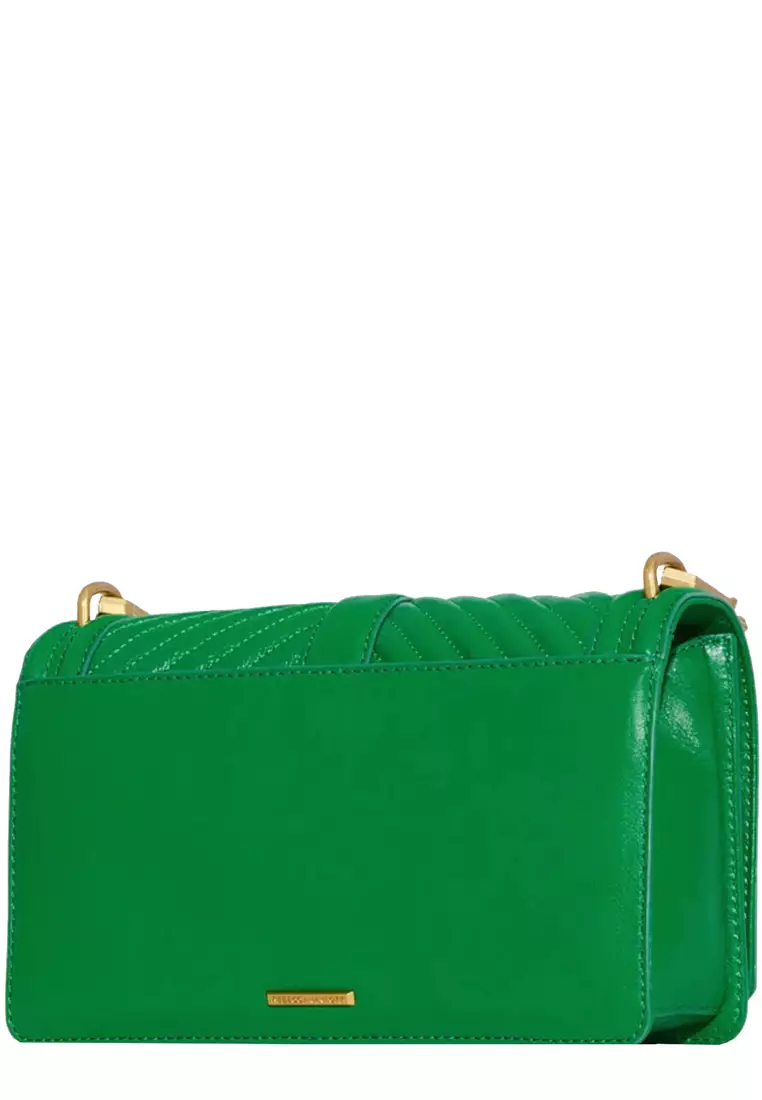 Buy REBECCA MINKOFF Chevron Quilted Love Crossbody Bag in Envy