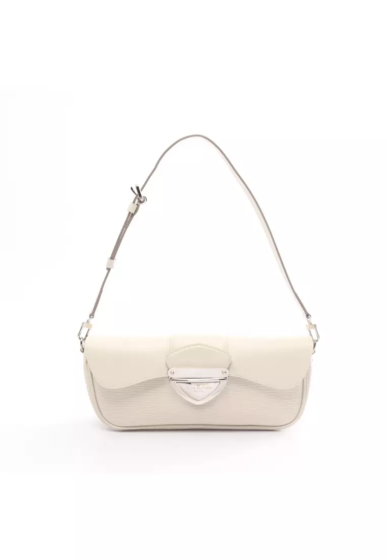 Buy Louis Vuitton Pre-loved LOUIS VUITTON pochette Montaigne Epi Yvoire  Shoulder bag leather white 2023 Online