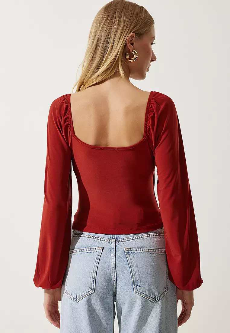 Balloon Sleeve Blouse