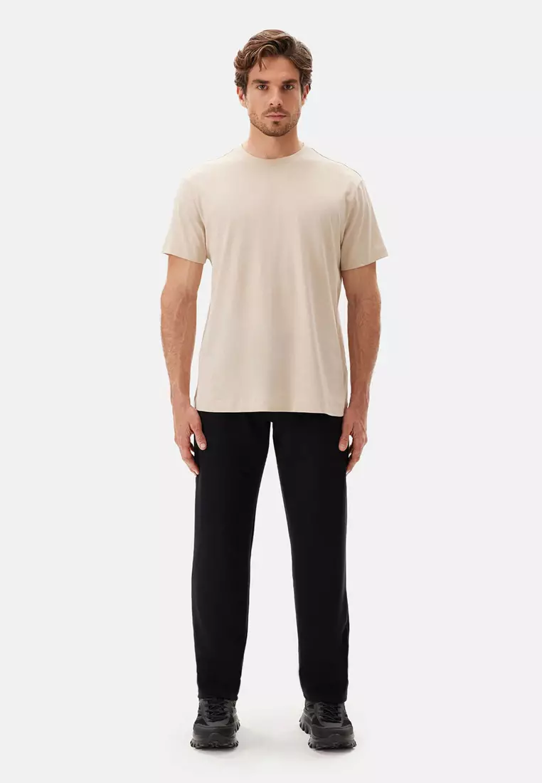 Black Trousers, Regular, Long Leg, Loungewear for Men