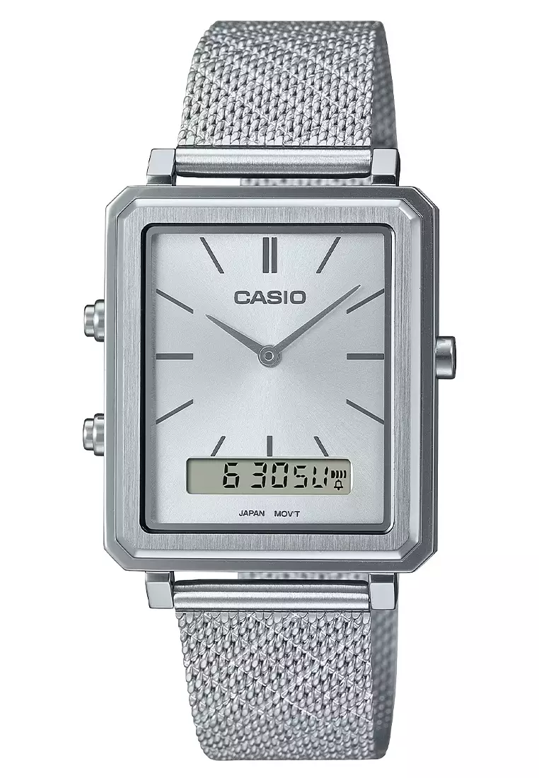 Jual Casio Casio Jam Tangan Analog Digital Unisex Silver