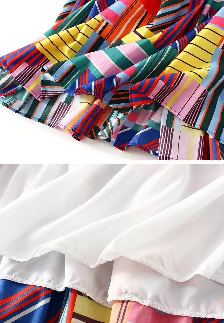 Oil Print A-line Skirt AF2302