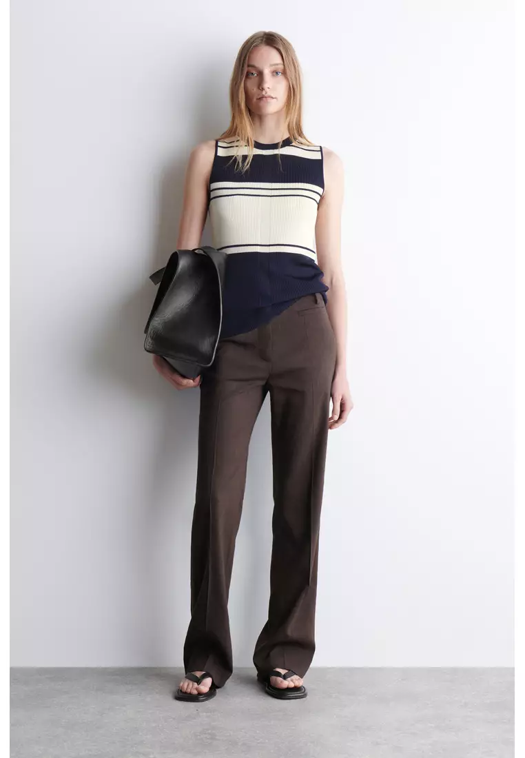 RIBBED-KNIT TANK TOP