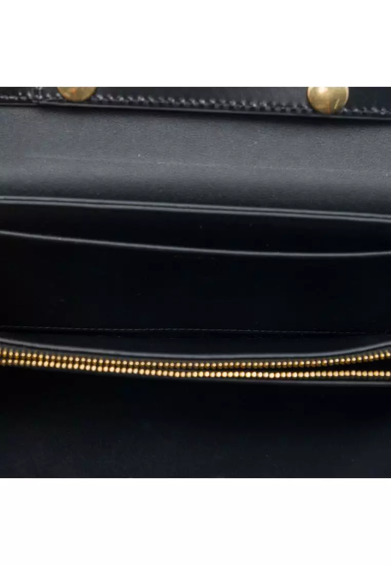Pre-Loved Celine Shiny Calfskin Strass Triomphe Trapeze Shoulder Bag