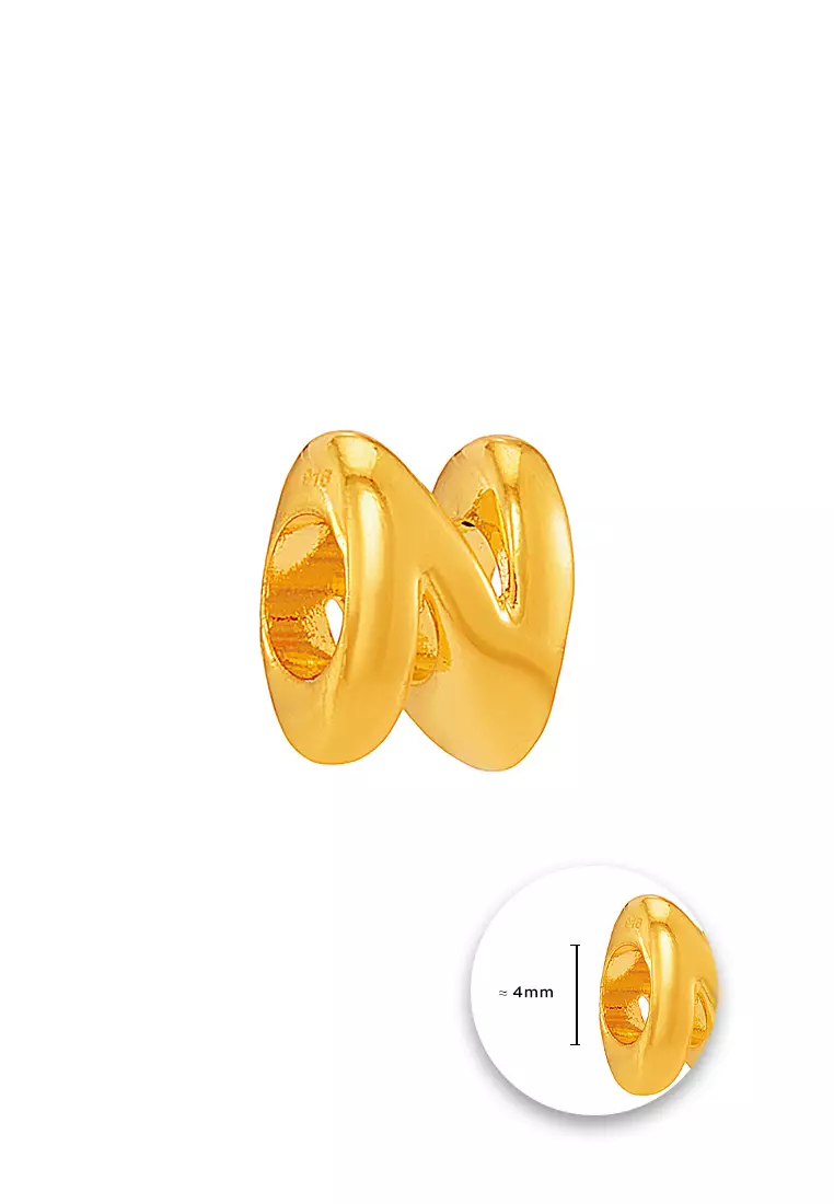 HABIB 916/22K Yellow Gold Alphabet Charm 6800025YN