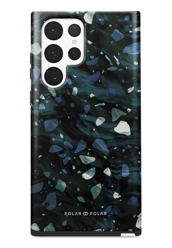 Polar Polar grey Nordic Terrazzo Gem Samsung Galaxy S22 Ultra 5G Dual-Layer Protective Phone Case (Glossy) 62426AC43A7AAAGS_1