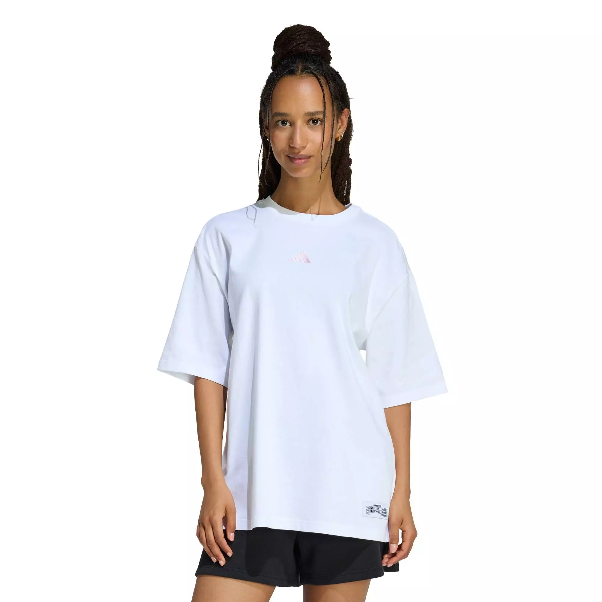 Lifestyle MINI EMBROIDERY OVERSIZED GRAPHIC T-SHIRT Women White KA5086