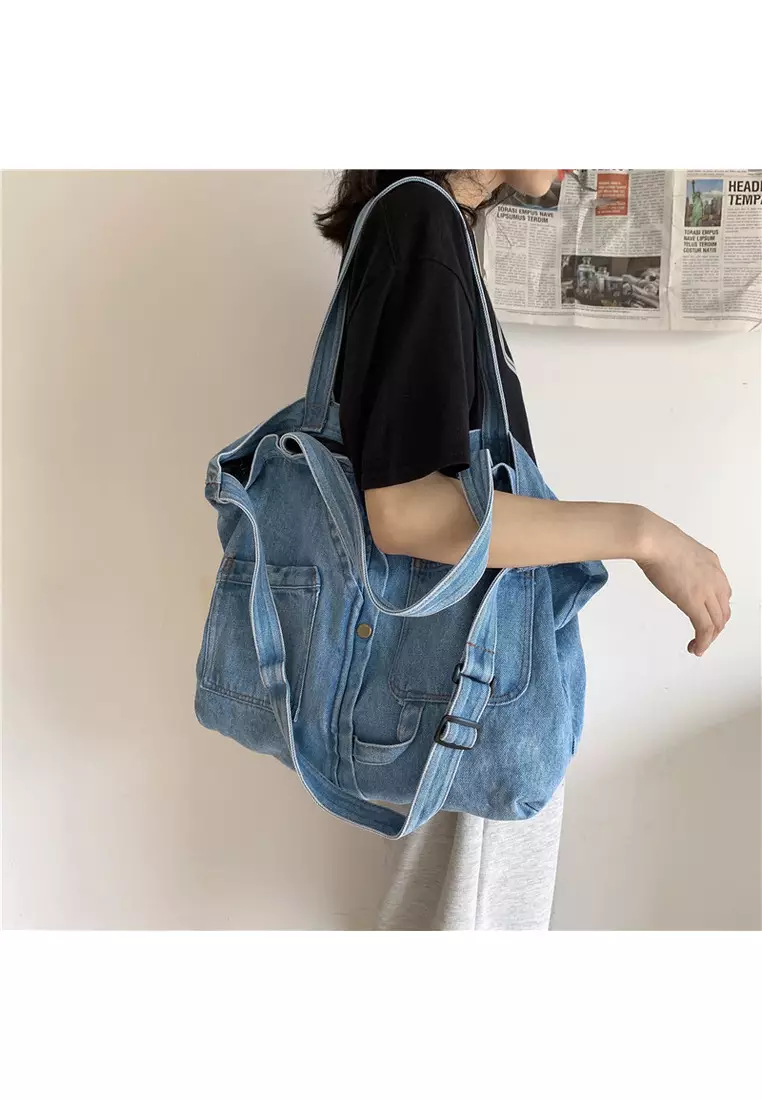 Denim casual Japanese shoulder bag