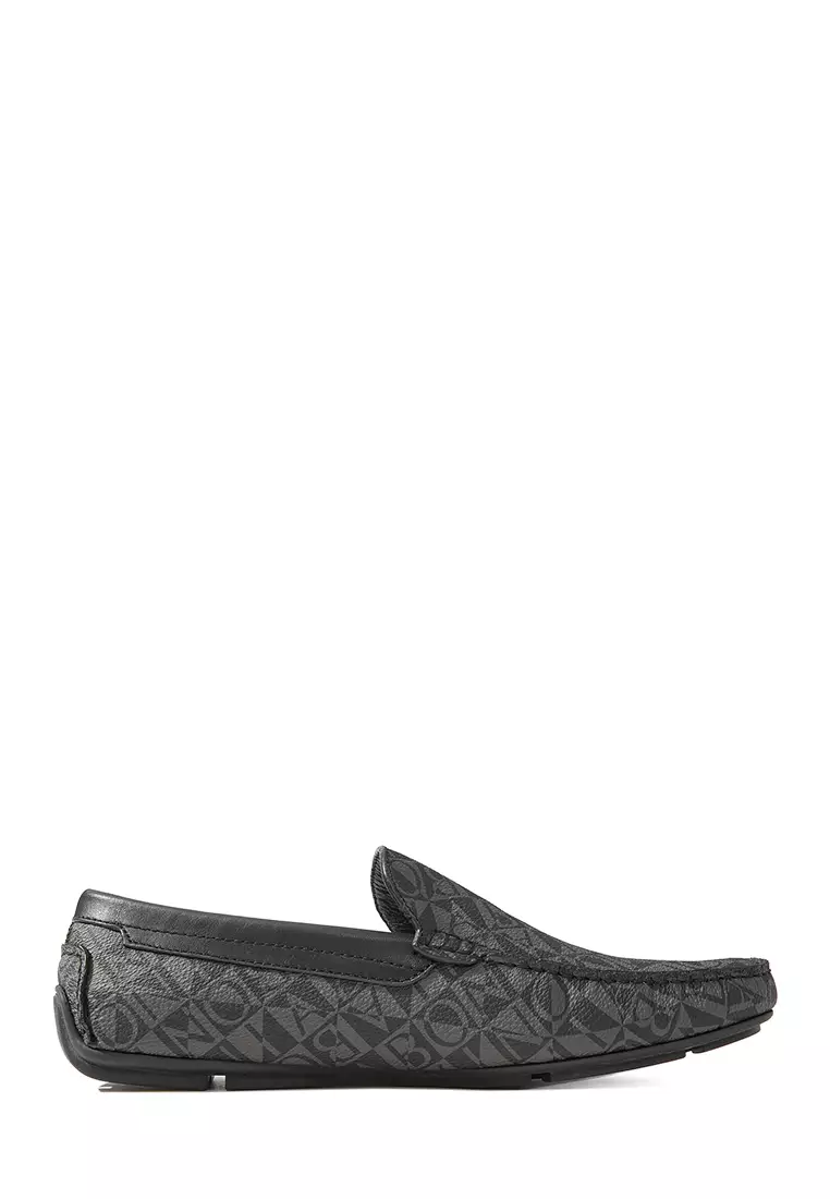 Discount on Bonia  shoes - SKU: Nero Lorenzo Monogram Loafers