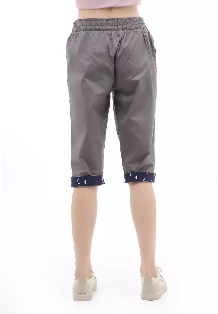 Madoc Short Pants Celana Pendek Kasual Wanita Model Stik Balik Comportable Material Cotton ORIGINAL - Gray