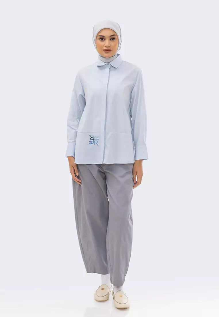 Ria Miranda Baby Blue Honey Shirt