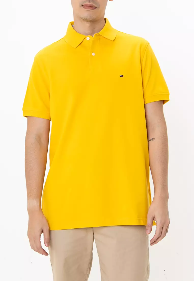 Tommy hilfiger yellow polo outlet