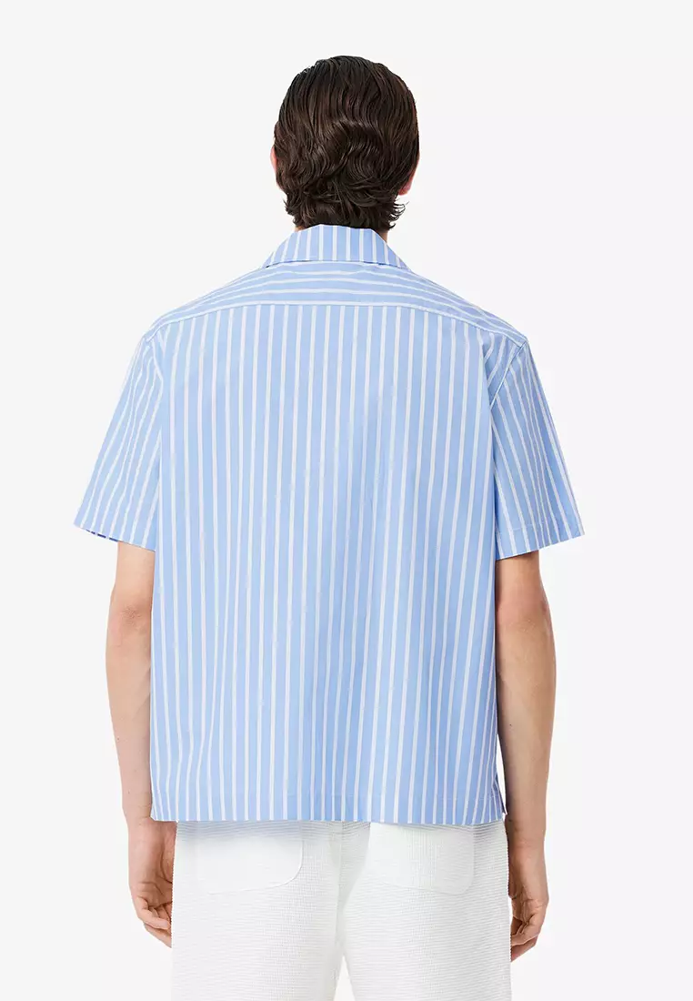 Relaxed Fit Striped Short Sleeved Shirt