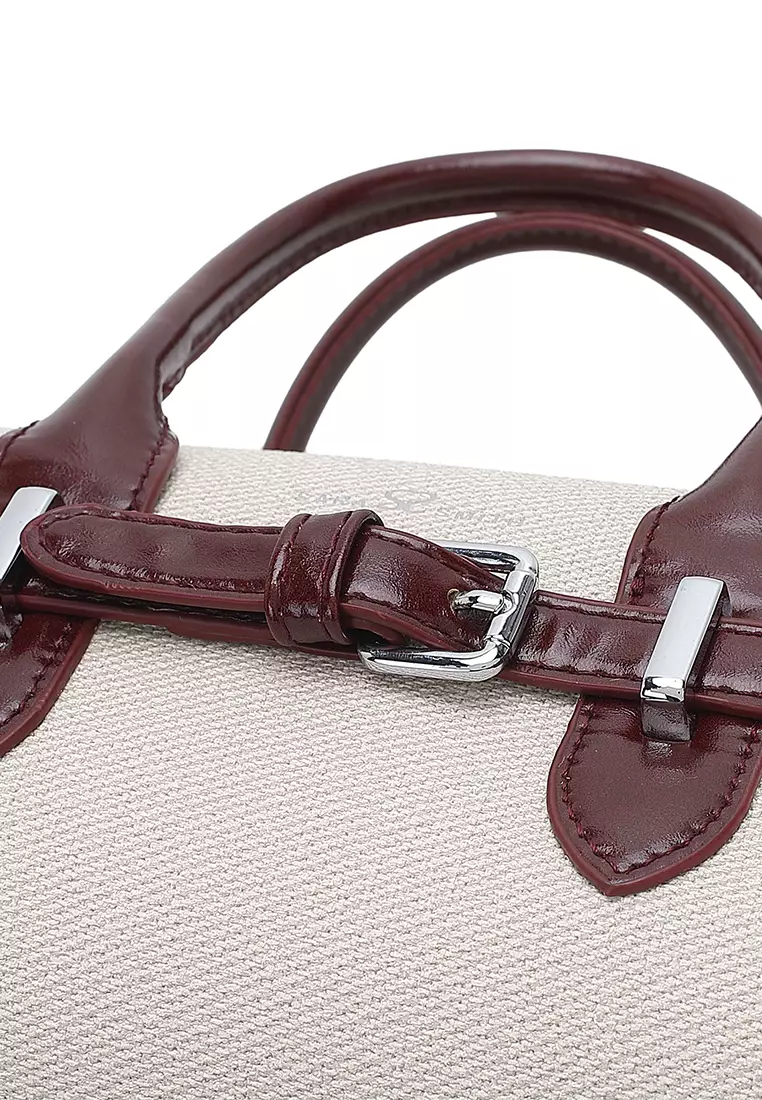 Women's Top Handle Bag / Sling Bag / Crossbody Bag / Shoulder Bag (Tas Tangan Wanita / Tas Selempang Wanita / Tas Bahu Wanita) - Putih