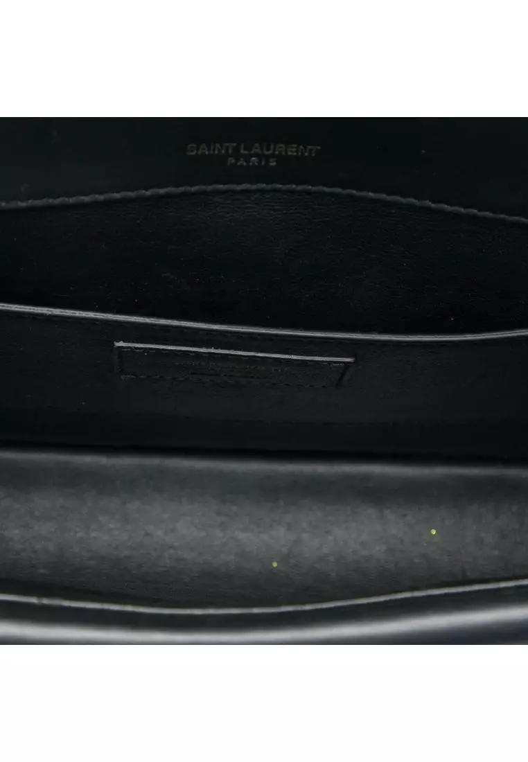 Pre-Loved Saint Laurent Medium Leather Monogram Sulpice Crossbody