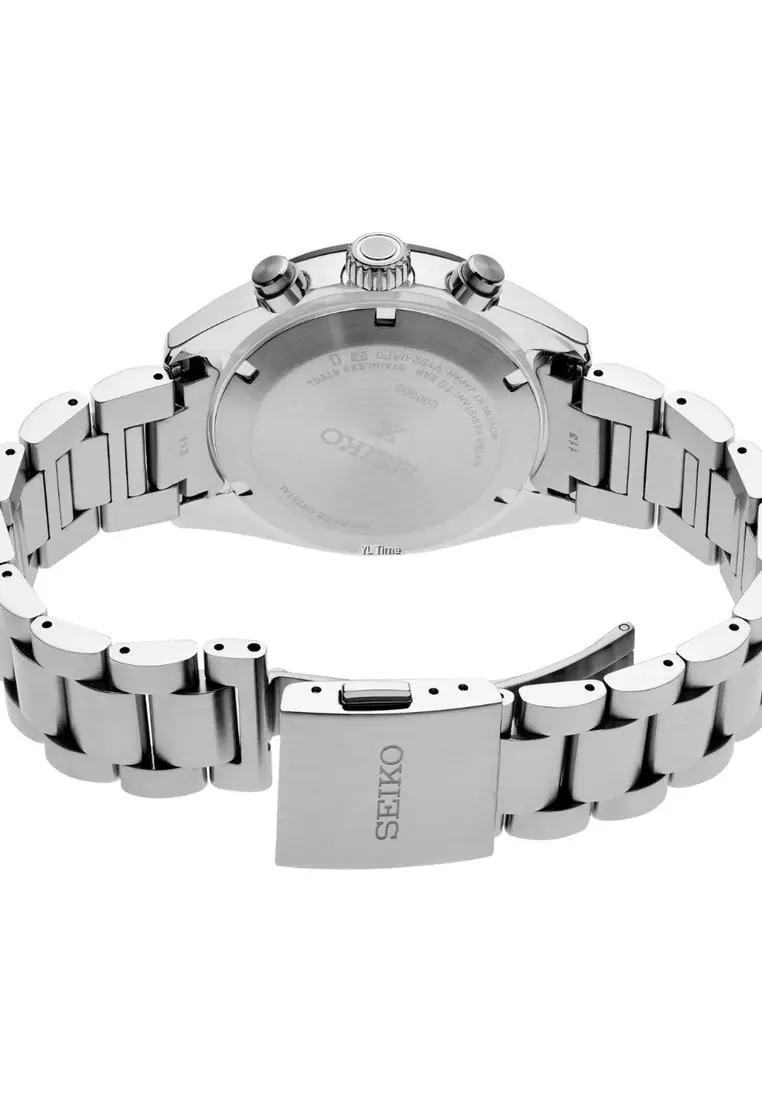 Prospex SSC813P Solar Chronograph Speedtimer Men's Watch | Silver Stainless Steel Band