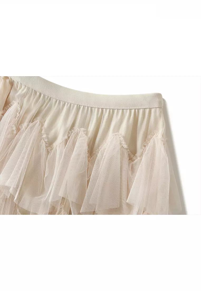 tulle maxi skirt zara