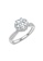 Her Jewellery silver CELÈSTA Moissanite Diamond  - Mon Celina Ring (925 Silver with 18K White Gold Plating) by Her Jewellery 9EC51ACDFBD252GS_2