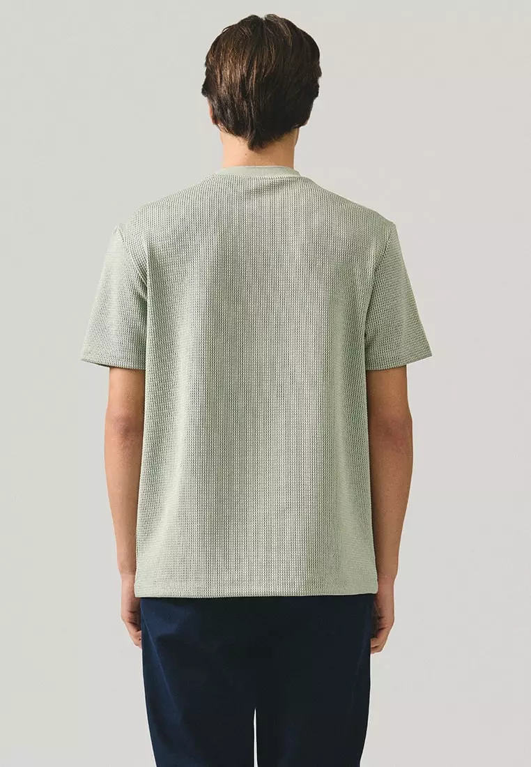 Regular Fit T-Shirt In Textured Knit