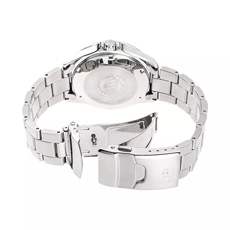 Jam Tangan Pria Orient Sports RA-AA0820R Automatic Mako III Terracotta Dial Stainless Steel Strap