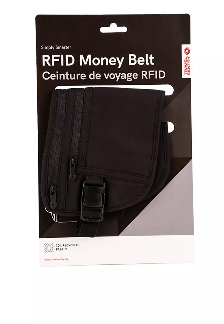 RFID Money Belt Black