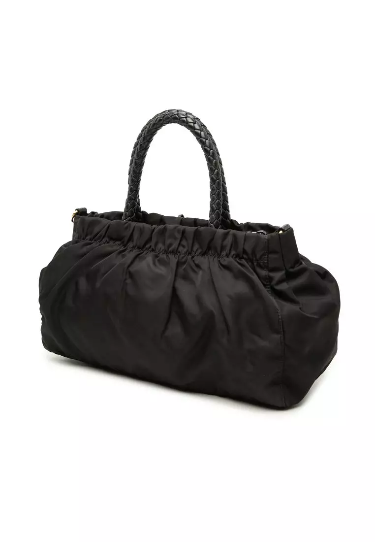 Pre-Loved Prada Tessuto Bow Satchel